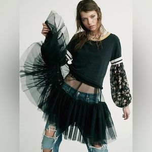 NEW Free People Push Send Tulle Mini Slip Dress XS